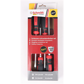 Komplet wkrętaków ślusarskich ze śrubą 4 szt. Schmith SQWS-01