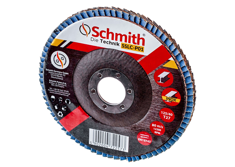 Ściernica listkowa cyrkonowa prosta 40mm Schmith SSLC-P01