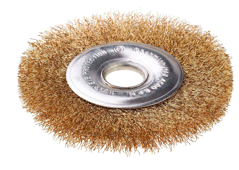 Szczotka tarczowa z otworem 22 drut falowany 120mm Schmith SSZT-11