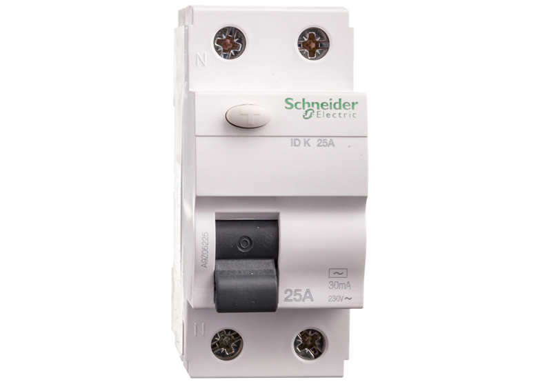 Wyłącznik różnicowoprądowy 2P 25A 0,03A typ AC ID K Schneider Electric A9Z05225