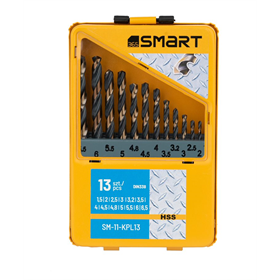 Komplet wierteł HSS do metalu, 13szt. Smart365 SM-11-KPL13