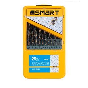 Komplet wierteł HSS do metalu, 25szt. Smart365 SM-11-KPL25