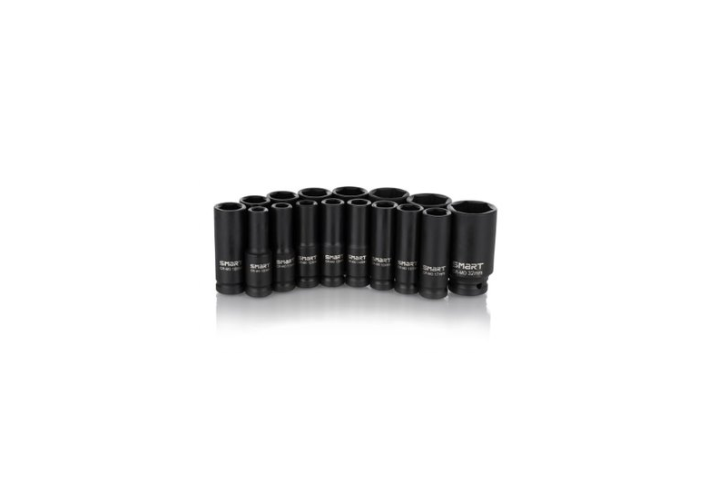 Komplet nasadek udarowych długich 1/2" 10-32mm, 16 elementów Smart365 SM-29-NSET16