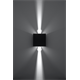 Kinkiet LUCA czarny LED IP54 Sollux Lighting Deep Space