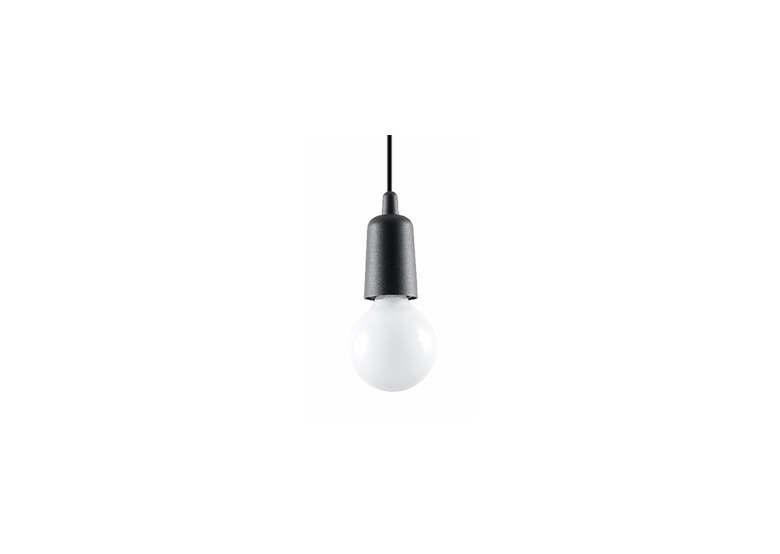 Lampa wisząca DIEGO 1 czarna Sollux Lighting Nickel