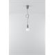 Lampa wisząca DIEGO 1 szara Sollux Lighting Nickel
