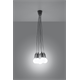 Lampa wisząca DIEGO 5 szara Sollux Lighting Nickel
