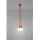 Lampa wisząca DIEGO 3 pomarańczowy Sollux Lighting Nickel