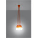 Lampa wisząca DIEGO 5 pomarańczowy Sollux Lighting Nickel
