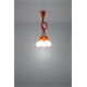 Lampa wisząca DIEGO 5 pomarańczowy Sollux Lighting Nickel