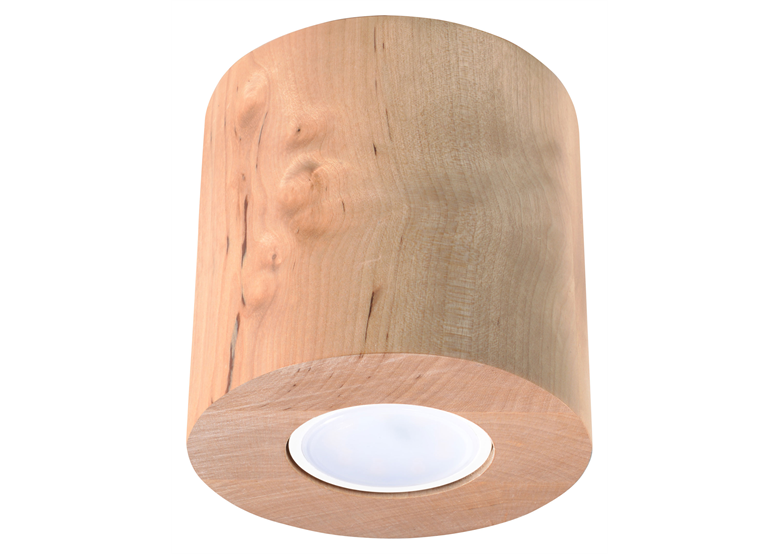 Plafon ORBIS naturalne drewno Sollux Lighting Peach Puff