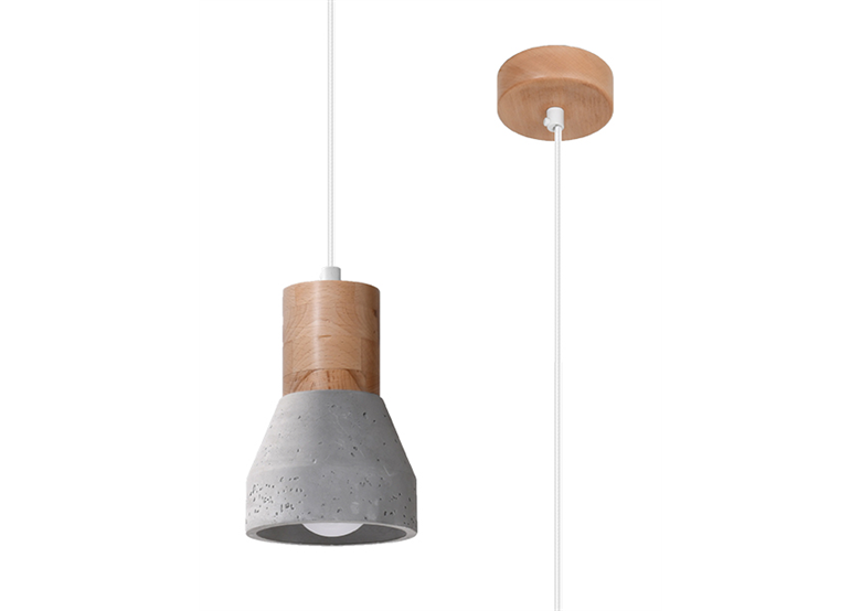 Lampa wisząca QUBIC szara Sollux Lighting Persian Indigo