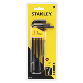 Klucze sześciokątne z łbem kulistym 1,5-10mm (9szt.) Stanley 0-69-256