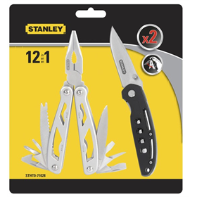 Zestaw Multi-Tool narzędzie 12w1 + nóż składany Stanley STHT0-71028