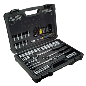 Klucze nasadowe 1/4",  3/8",  1/2", zestaw 80 elementów Stanley STHT0-73930