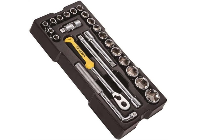 Klucze nasadowe 1/2", wkład do Transmodule, zestaw 23 elementów Stanley STMT1-74173