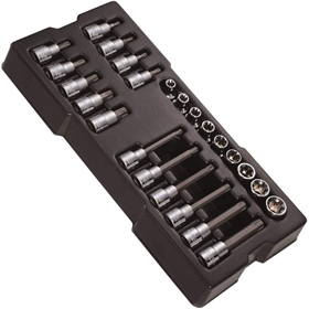 Klucze nasadowe 1/2", wkład do Transmodule, zestaw 24 elementów Stanley STMT1-74176