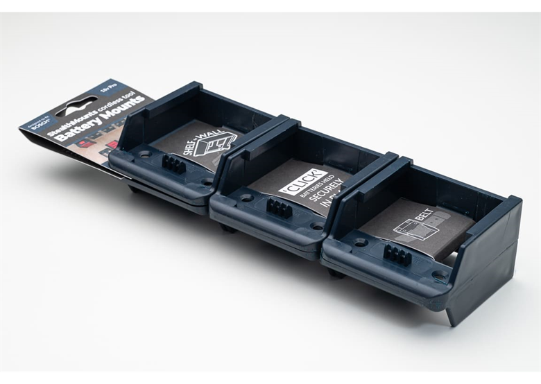 Uchwyty do baterii Bosch 18V, 6 szt. Stealth Mounts BM-BO18-BLU-6