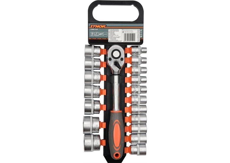 Grzechotka 1/2" z nasadkami Sthor 58634