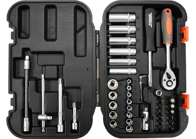 Zestaw narzędziowy XS 1/4" 42szt. Sthor 58641