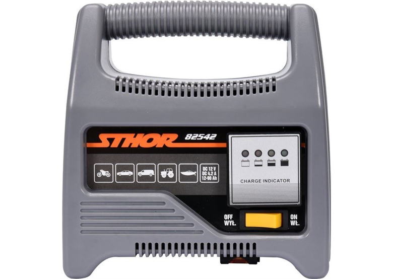 Prostownik 12V 6A 90AH LED Sthor 82542