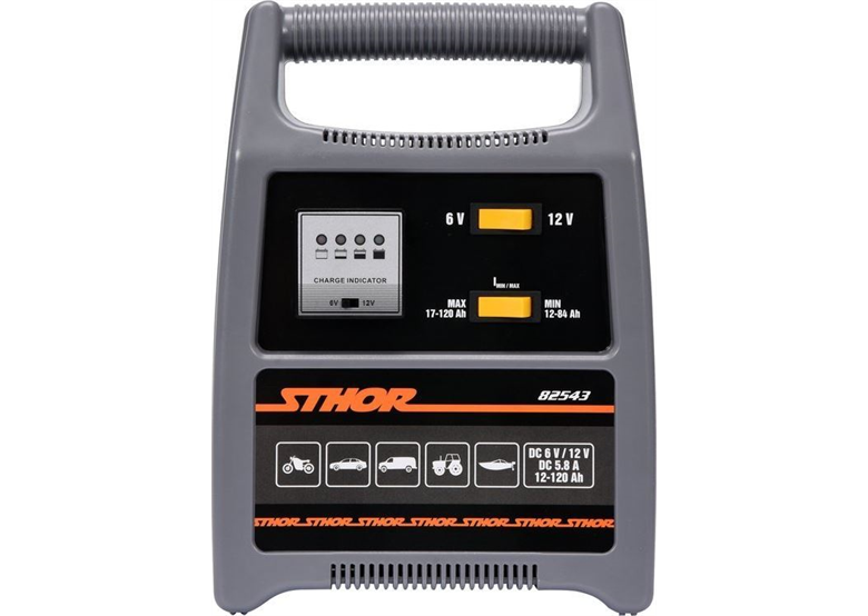 Prostownik 6/12V 8A 120AH LED Sthor 82543