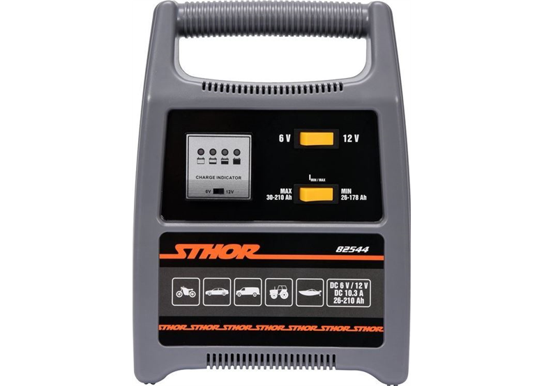 Prostownik 6/12V 12A 210AH LED Sthor 82544