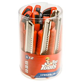 Nóż z ostrzem łamanym 18mm Top Tools 17B528-12