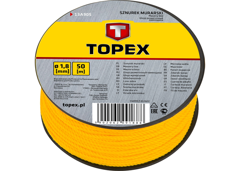 Sznurek murarski 100m Topex 13A910