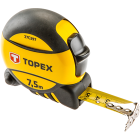 Miara zwijana stalowa 7.5m x 25mm Topex 27C397