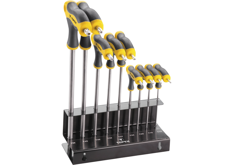 Klucze Torx typu "T" T10-T50, zestaw 9szt. Topex 35D964