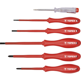 Wkrętaki 1000V 6szt. Topex 39D155