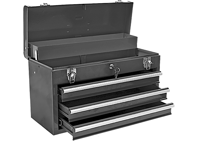 Skrzynka narzędziowa 52x22x30cm, metalowa Topex 79R116