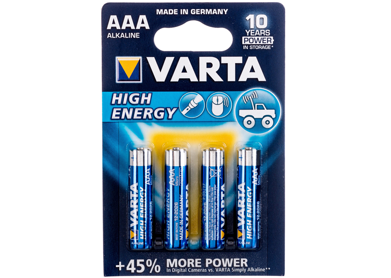 Bateria alkaliczna 4szt. Varta HIGH ENERGY