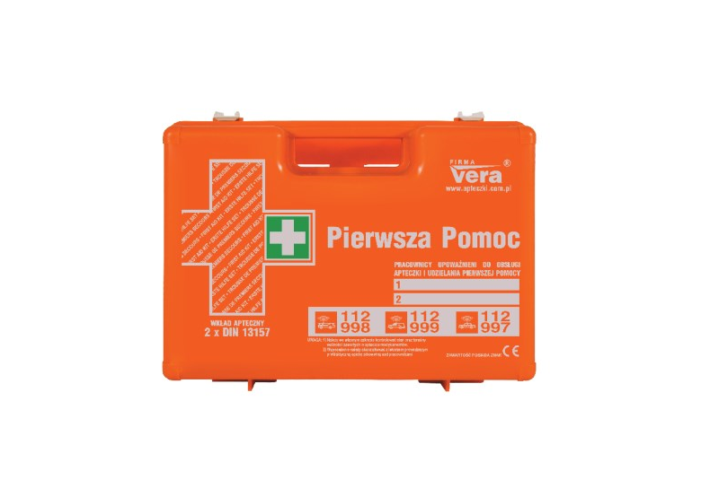 Przemysłowa apteczka pierwszej pomocy Vera 2 X DIN 13157 PLUS TOP 20