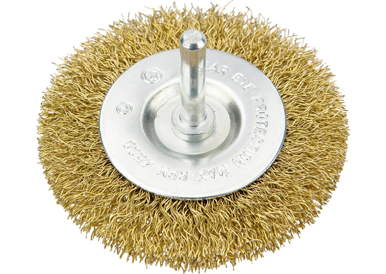 Szczotka druciana tarczowa z trzpieniem 100mm Verto 62H321