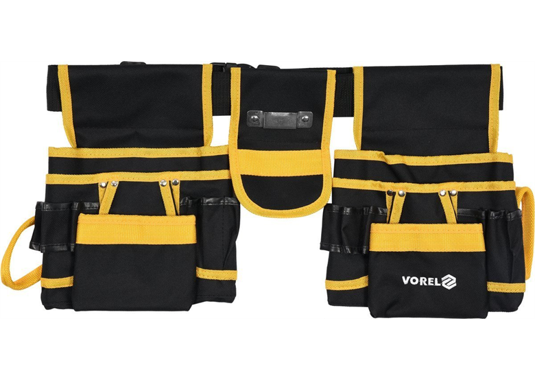 Pas narzędziowy z sakwami i uchwytem na taśmę Vorel 78752