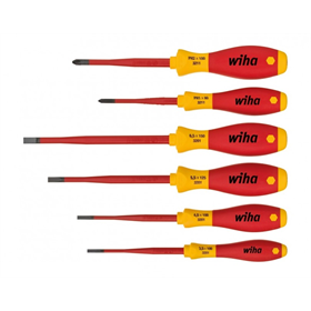 Zestaw wkrętaków SoftFinish electric slimFix 6szt. Wiha 3201K6