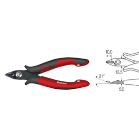 Szczypce do cięcia bocznego Electronic Wiha WH-26818