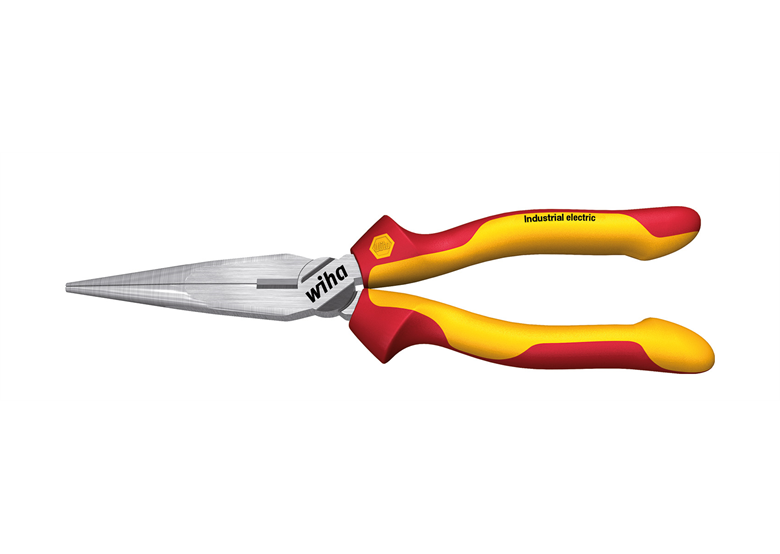 Szczypce półokrągłe z prostym ostrzem Industrial electric 160mm Wiha WH-35477