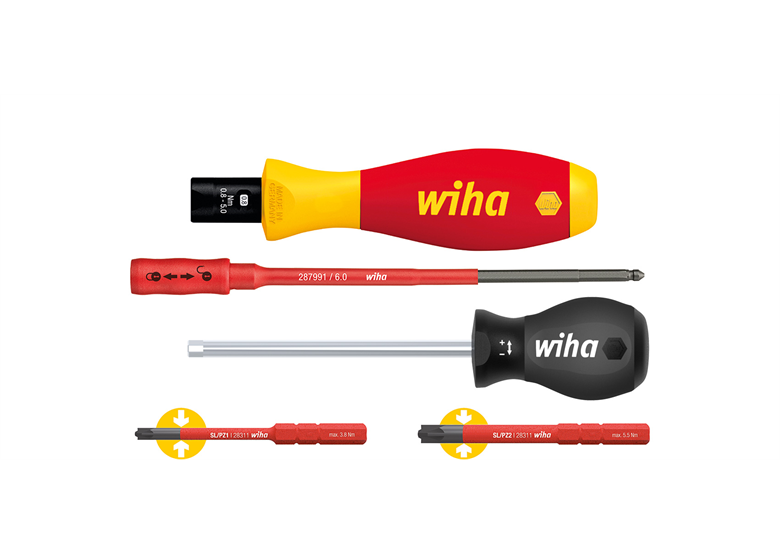 Wkrętak dynamometryczny z akcesoriami ToqueVario-S electric Wiha WH-38074