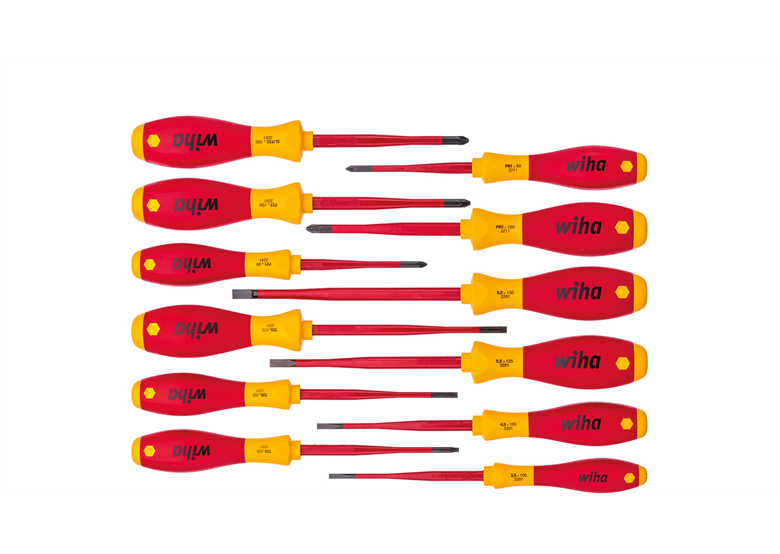 Zestaw wkrętaków Softfinish electric slimFix 12szt. Wiha WH-41003