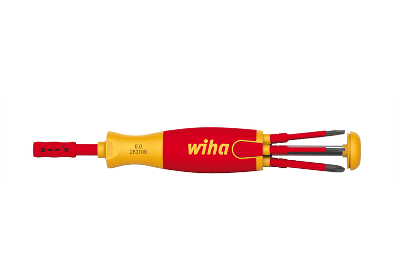Wkrętak z magazynkiem bitów LiftUp electric 6szt. Wiha WH-41234