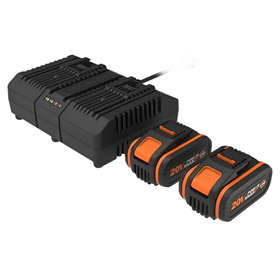 2 akumulatory 20V 4.0Ah i ładowarka z 2 portami Worx PowerShare WA3611