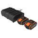 2 akumulatory 20V 4.0Ah i ładowarka z 2 portami Worx PowerShare WA3611