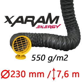 Antystatyczny przewód elastyczny do nagrzewnic Xaram Energy 550g 230mm 7.6m