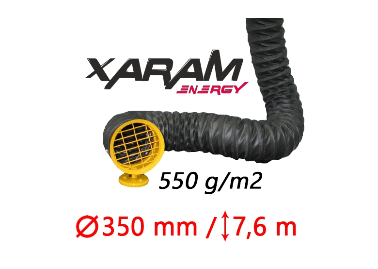 Antystatyczny przewód elastyczny do nagrzewnic Xaram Energy 550g 350mm 7.6m