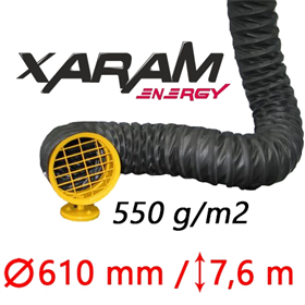 Antystatyczny przewód elastyczny do nagrzewnic Xaram Energy 550g 610mm 7.6m