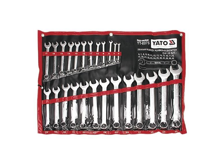 Zestaw kluczy płasko-oczkowych 6-32 mm Yato YT-0075
