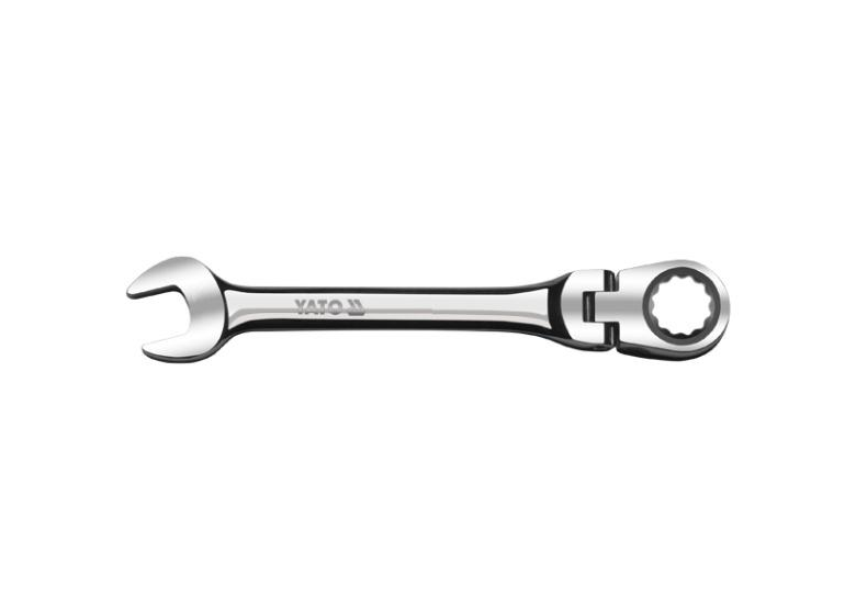 Klucz płasko-oczkowy z grzechotką i przegubem 17 mm Yato YT-0278